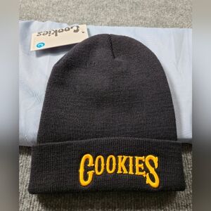 NWT Cookies Original Mint Black/Gold Beanie